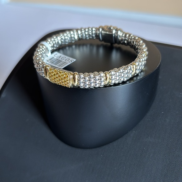 LAGOS SIGNATURE CAVIAR Yellow Sapphire Caviar Bracelet | 9mm - Picture 7 of 13